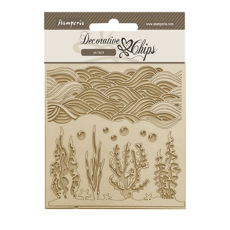 Stamperia - Songs of the Sea Decorative Chips Corals