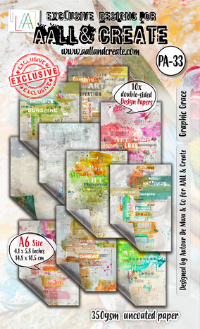 AALL & Create - Artful Impressions A6 Design Paper Graphic Grace