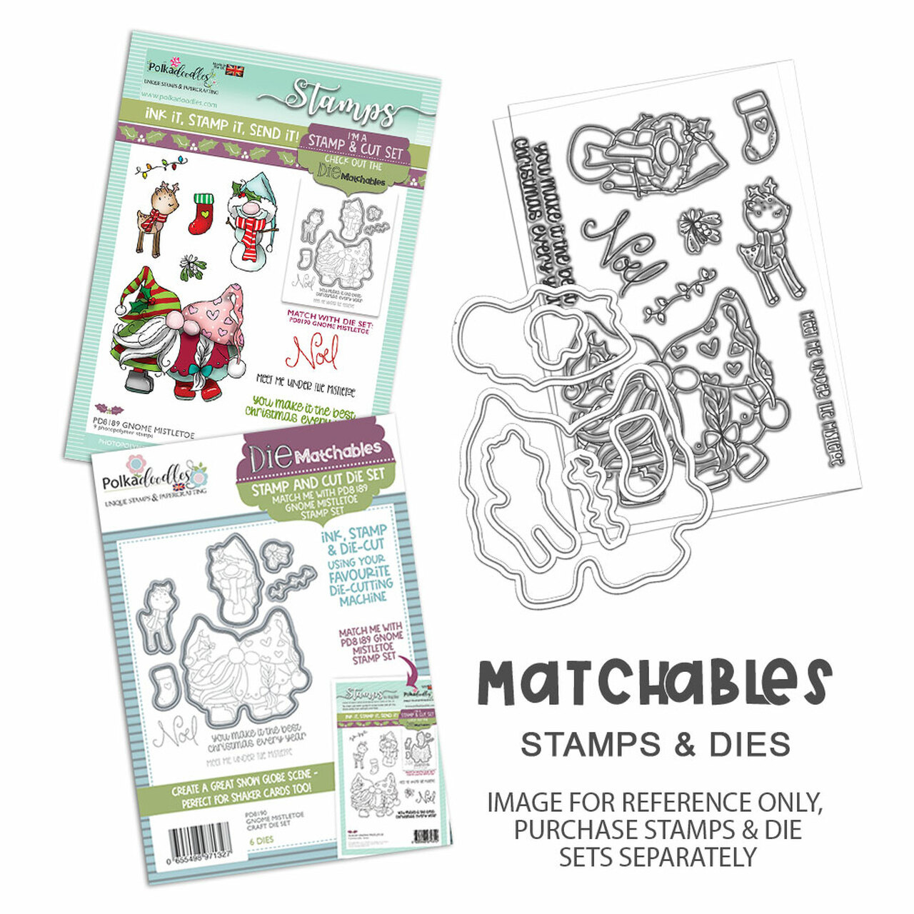 polkadoodles-gnome-meet-me-under-the-mistletoe-cle polkadoodles-gnome-meet-me-under-the-mistletoe-cle