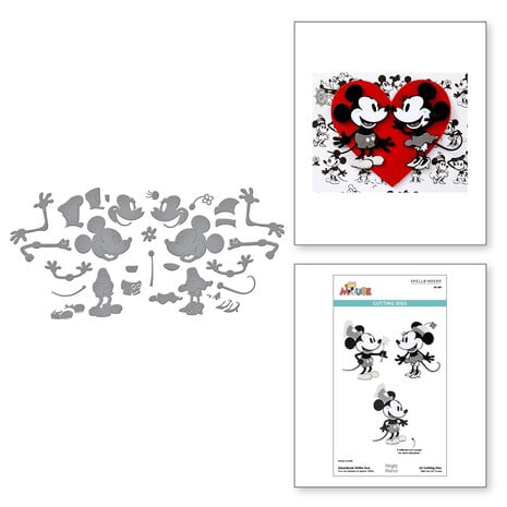 Spellbinders - Say Cheese Classic Mouse Etched Dies Steamboat Willie Duo  Spellbinders - Say Cheese Classic Mouse Etched Dies Steamboat Willie Duo
