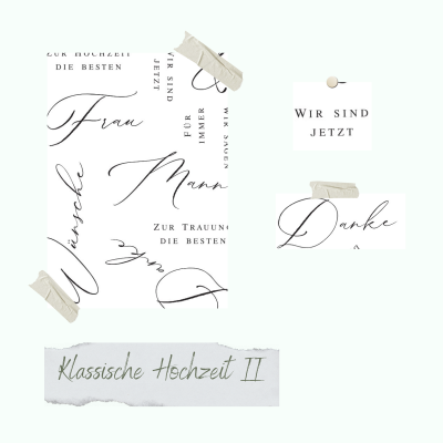 Creative Depot - Stempelset - Klassische Hochzeit II 