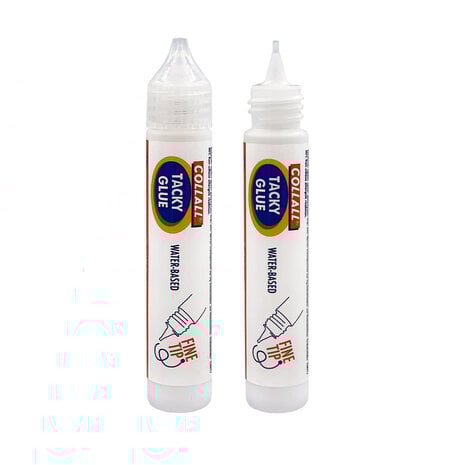 Collall Bastelkleber - Tacky Glue Pen w/ Fine Tip - White 25ml 