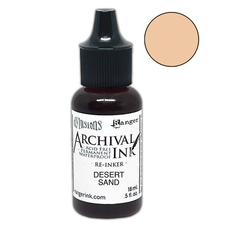 Ranger - Dyan Reaveley Dylusions Archival Ink Desert Sand Re-Inker 0.5 fl oz