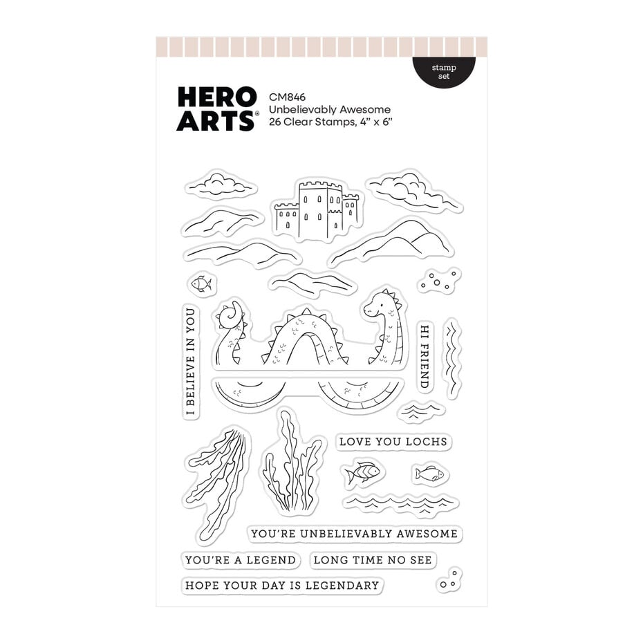 Hero Arts - Don't Stop Believing Clear Stamp Set Unbelievably Awesome