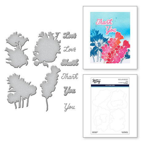 Spellbinders Inked Blooms Etched Dies