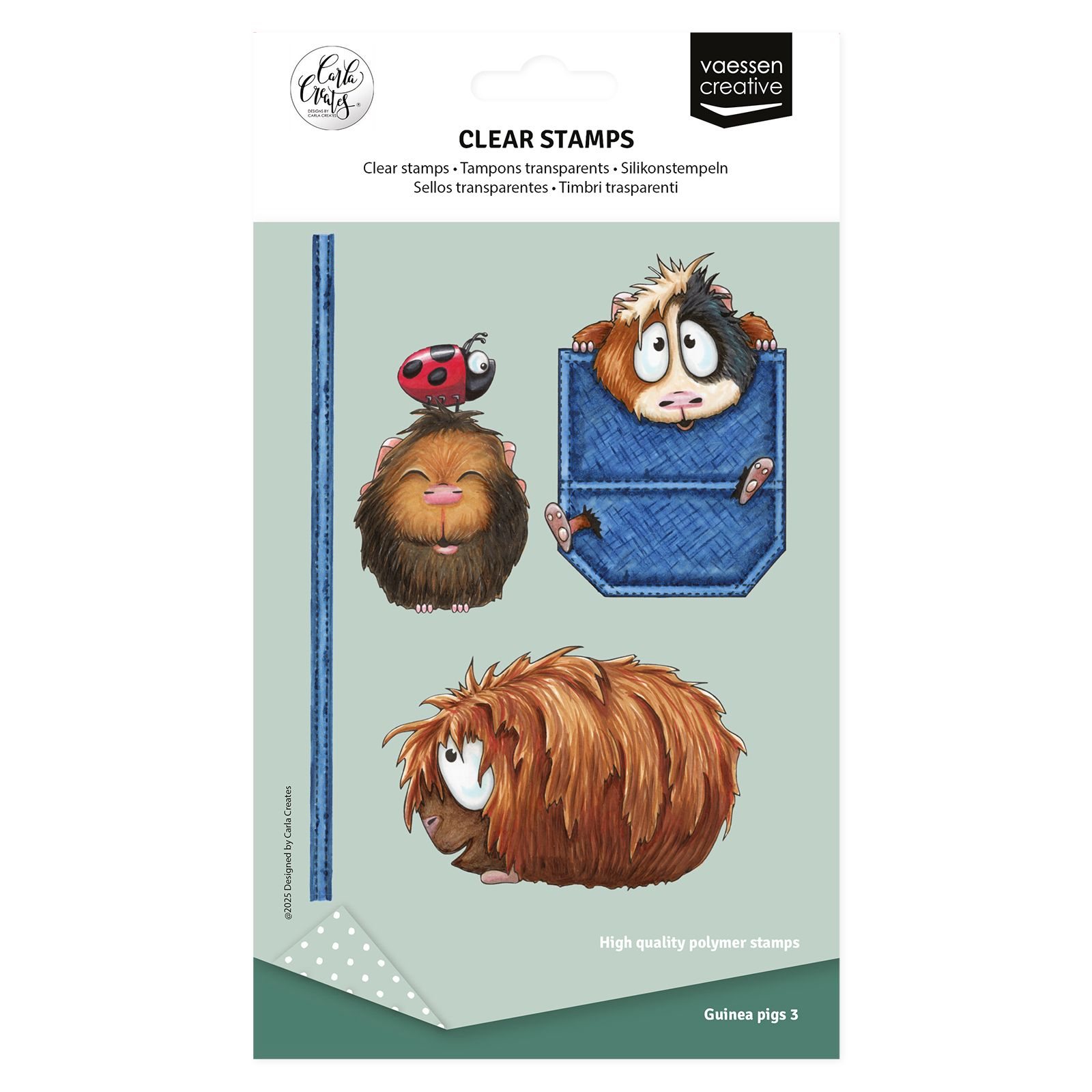 Vaessen Creative • Silikonstempel Guinea Pigs 3 8St. Vaessen Creative • Silikonstempel Guinea Pigs 3 8St.
