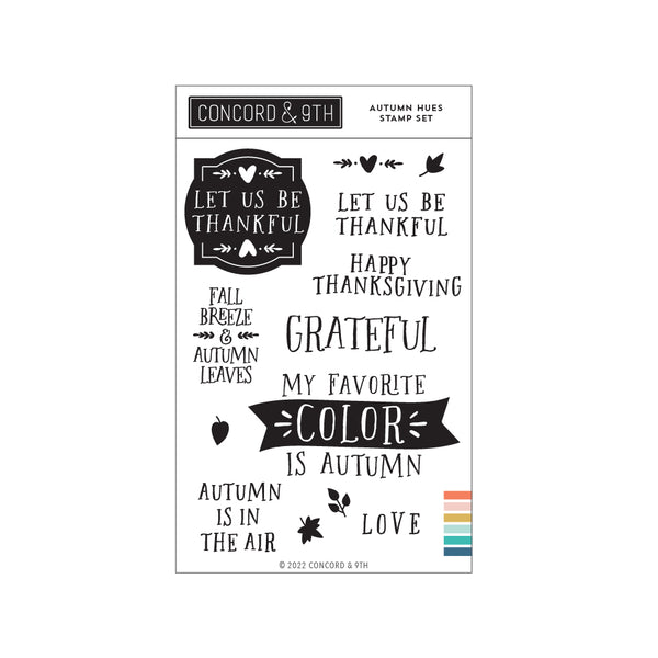 Concord & 9th -  Autumn Hues Stamp Set