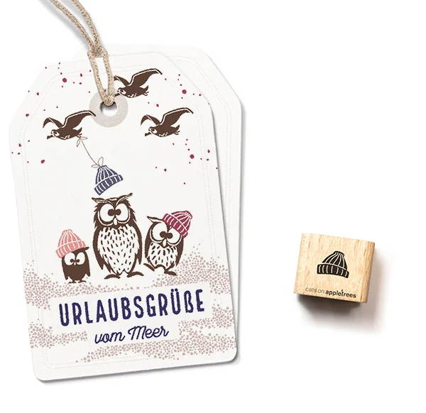 cats on appletrees - Ministempel Mütze 7