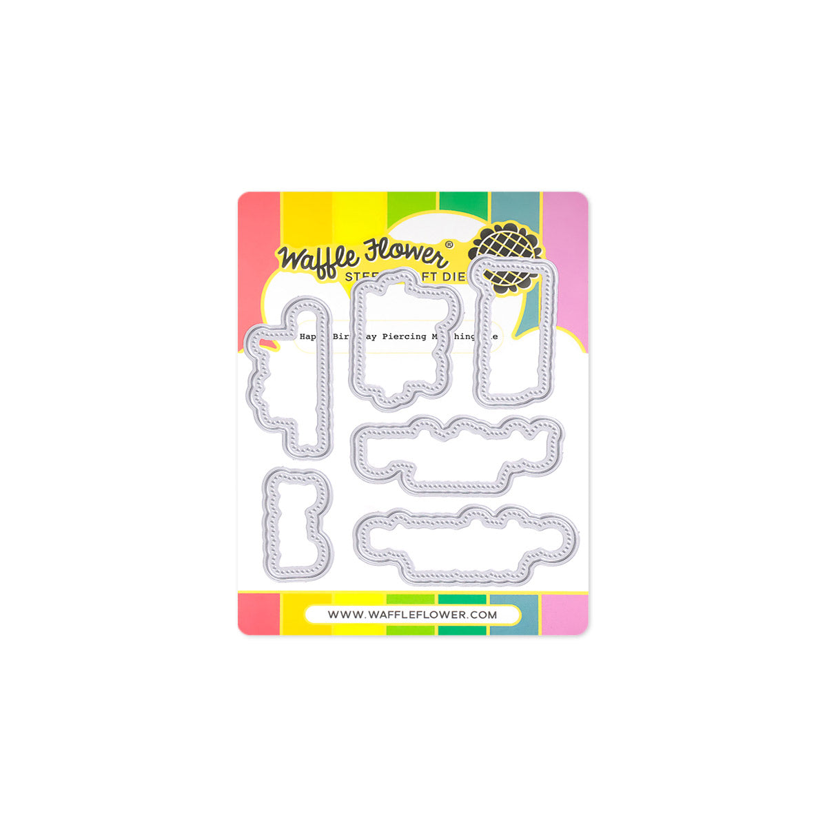 Waffle Flower - Happy Birthday Piercing Matching Die Waffle Flower - Happy Birthday Piercing Matching Die