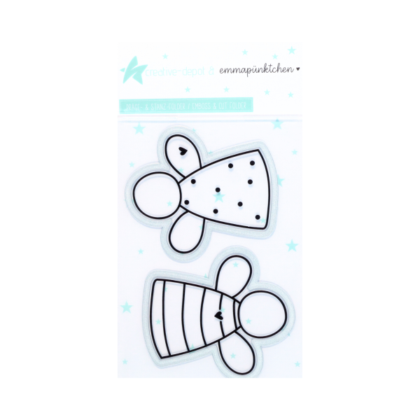Creative Depot - Cut & Emboss Folder - Engelchen - 11 x 15,5 cm