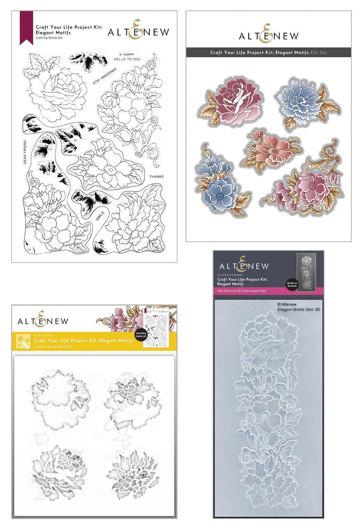 Altenew - Craft Your Life Project Kit: Elegant Motifs