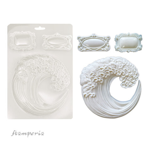 Stamperia - Silent Sea A5 Soft Mould Wave Stamperia - Silent Sea A5 Soft Mould Wave