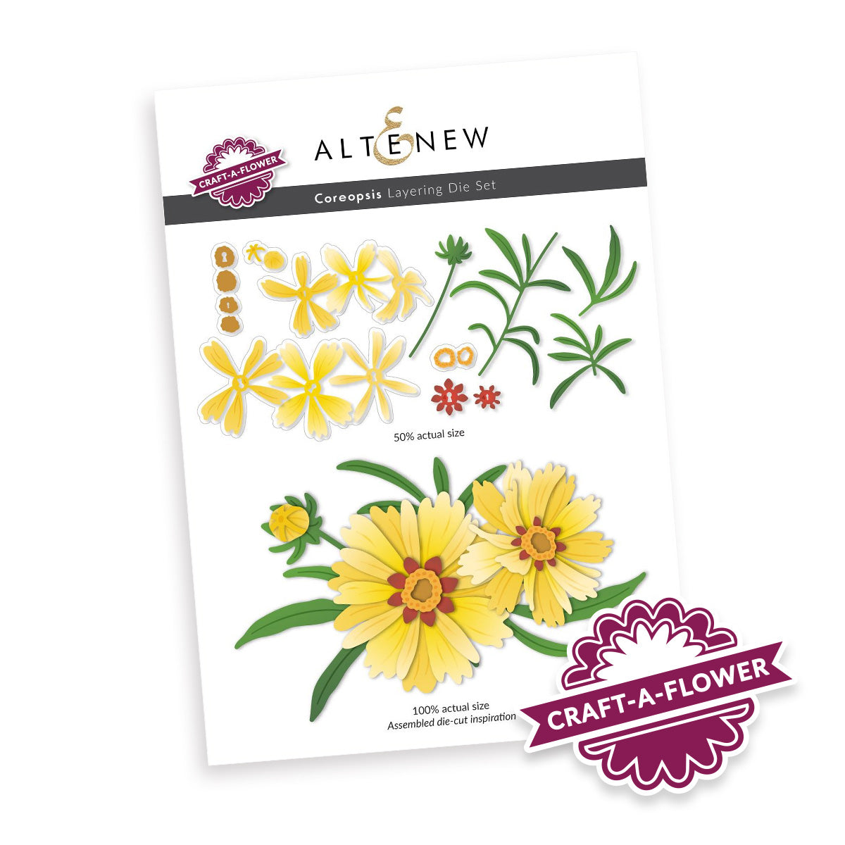 Altenew - Craft-A-Flower: Coreopsis Layering Die Set  Altenew - Craft-A-Flower: Coreopsis Layering Die Set