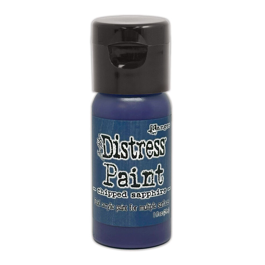 Ranger - Tim Holtz Distress Paint Flip Top Chipped Sapphire 1 fl oz (29 ml)