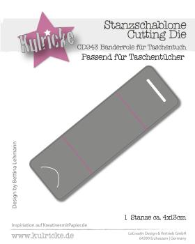 Kulricke Stanzschablone "Banderrole für Taschentuch" Craft Die