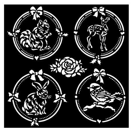 stamperia-thick-stencil-18x18cm-christmas-frame-4
