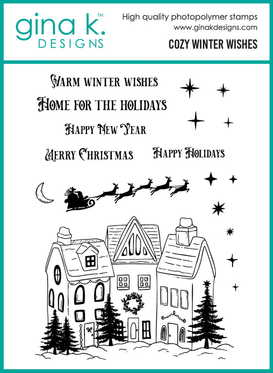 Gina K Designs - STAMPS- Cozy Winter Wishes