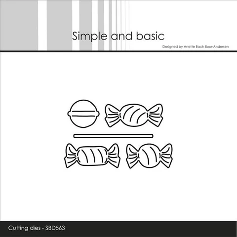 Simple and Basic die "Lollipop and sweets"