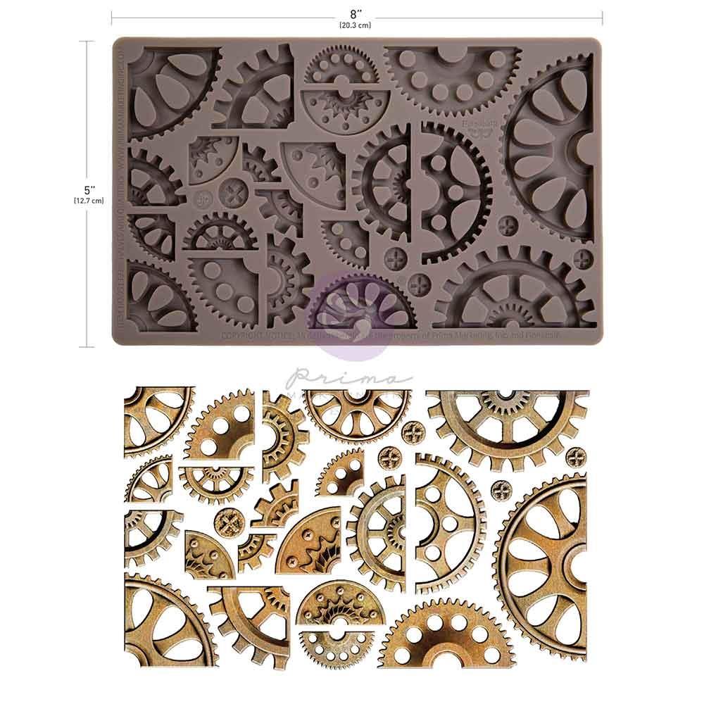 Prima Marketing - Finnabair Decor Moulds 5"x8"x8mm - Halves And Quarters 