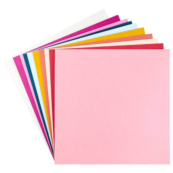 Spellbinders - Beautifully Imperfect ColorWheel Cardstock 12 x 12" - 10 Sheets