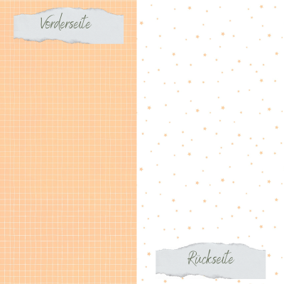 Creative Depot -  Designpapier - Basic - Aprikosenmousse - Doodle Gitter + Sternchenregen - Doppelseitig bedruckt Creative Depot -  Designpapier - Basic - Aprikosenmousse - Doodle Gitter + Sternchenregen - Doppelseitig bedruckt