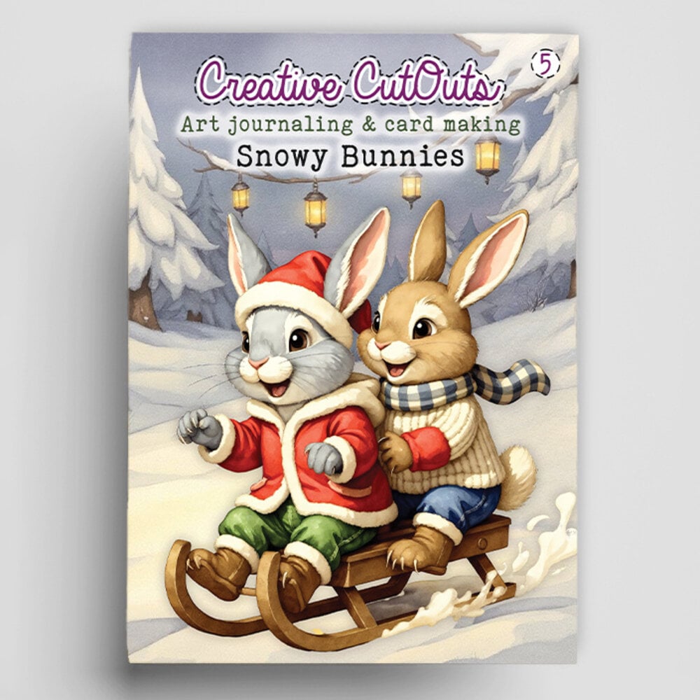 Snowy Bunnies Book Creative CutOuts