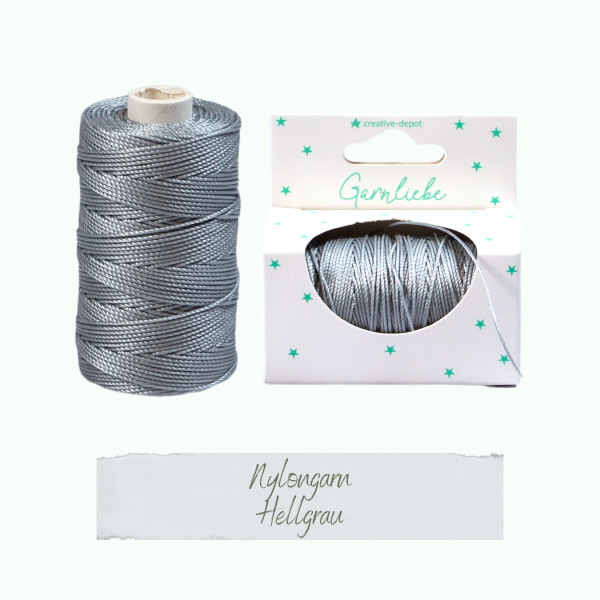 Creative Depot -  Nylongarn - Hellgrau - Garnliebe 