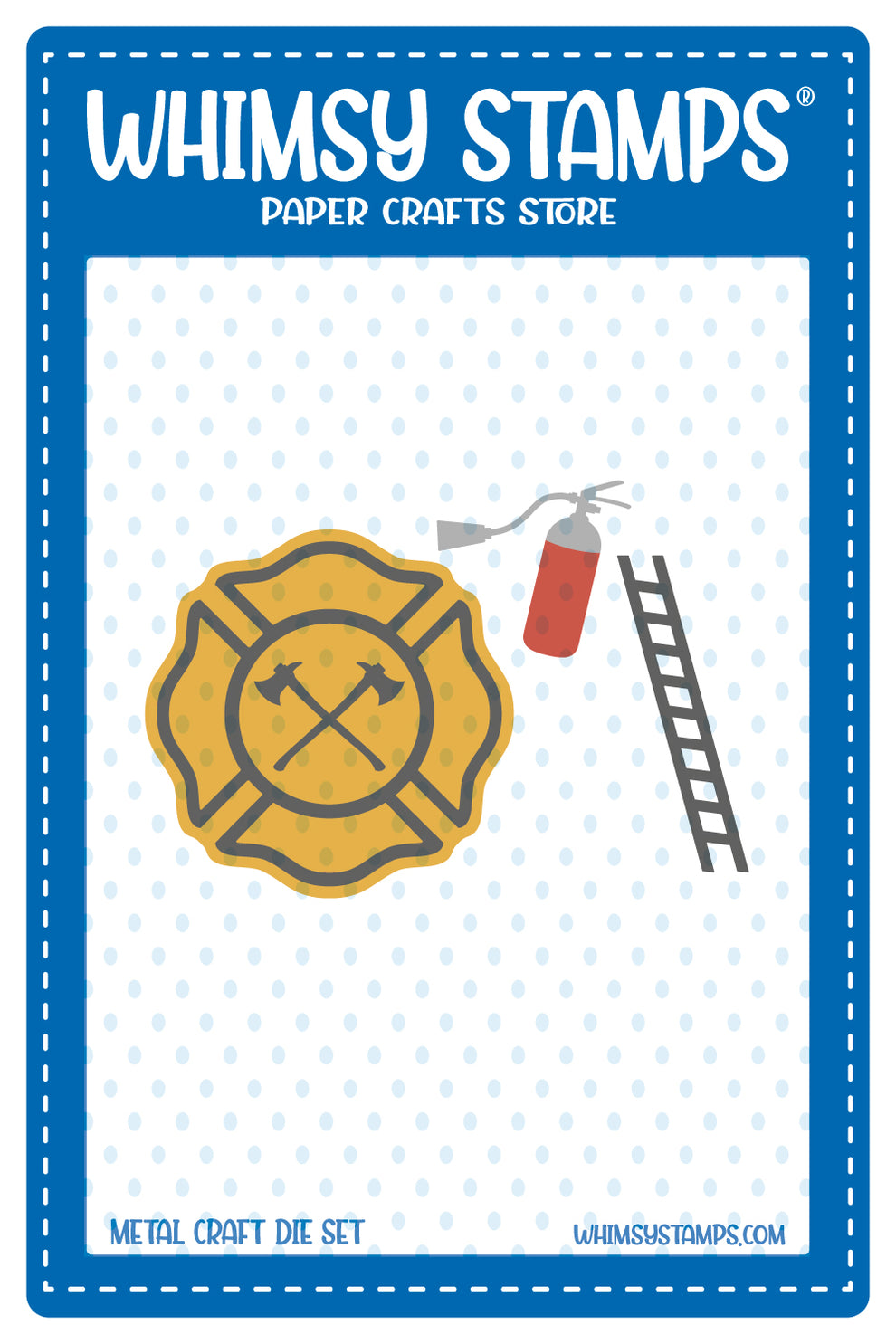 Whimsy Stamps - Firefighter Accessories Die Set Whimsy Stamps - Firefighter Accessories Die Set