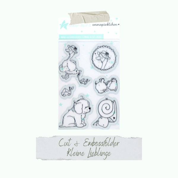 Creative Depot -  Cut & Emboss Folder - Kleine Lieblinge - 11 x 15,5 cm 