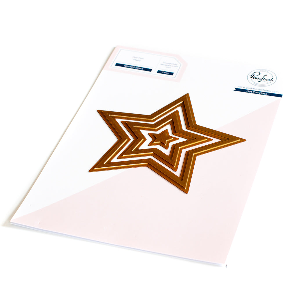 Pinkfresh Studio Hot Foil Plate - Nested Stars Pinkfresh Studio Hot Foil Plate - Nested Stars