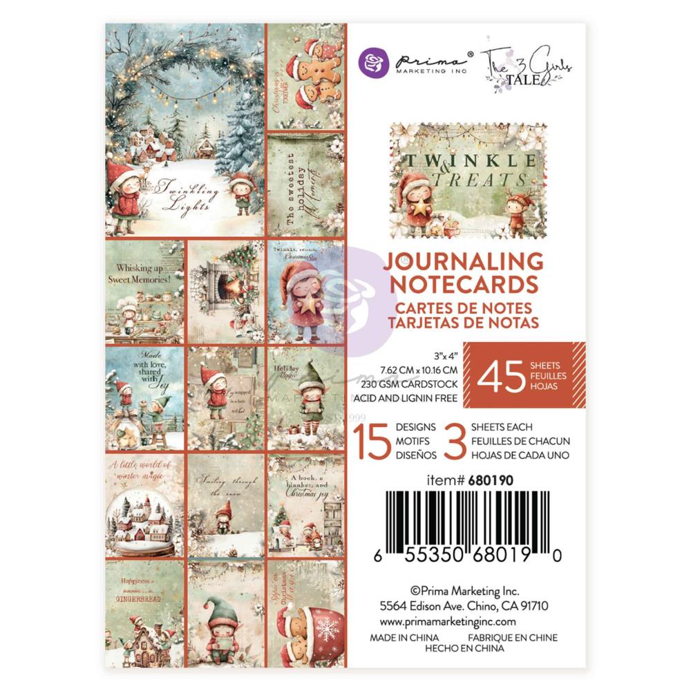 Prima Marketing - Twinkle & Treats - Prima Marketing Journaling Cards 3"X4" 45/Pkg