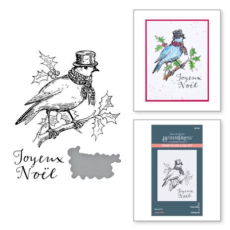 Spellbinders -BetterPress -  Festive Noel Press Plate Kopie