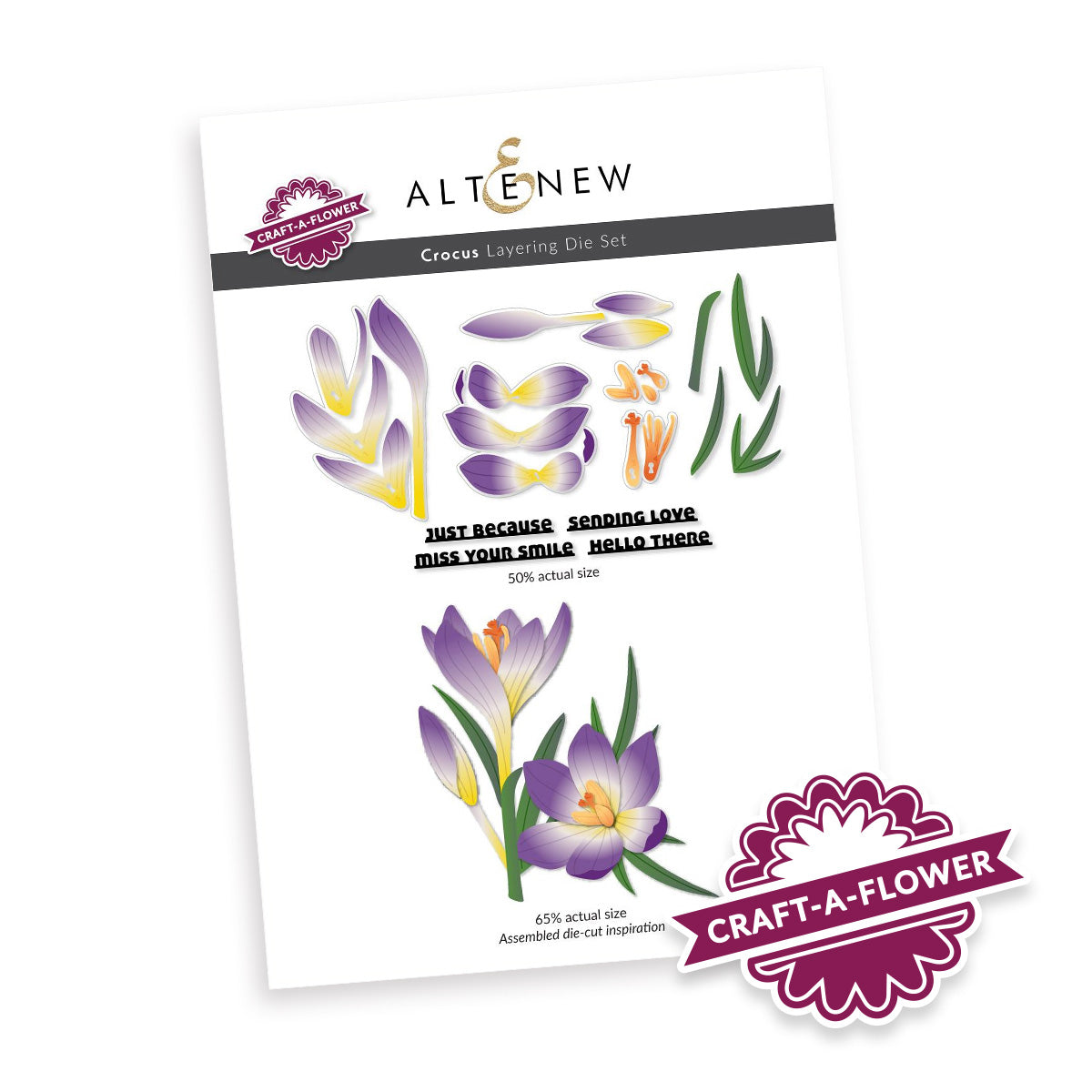 Altenew - Craft-A-Flower: Crocus Layering Die Set  Altenew - Craft-A-Flower: Crocus Layering Die Set