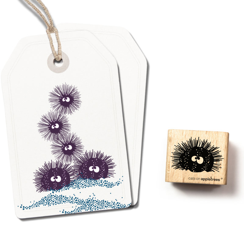 Cat on Appletrees - Stempel Seeigel Franz