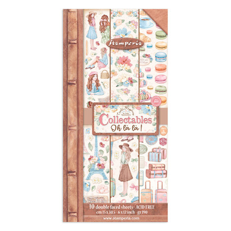 Stamperia - Create Happiness Oh lá lá 6x12 Inch Paper Pack