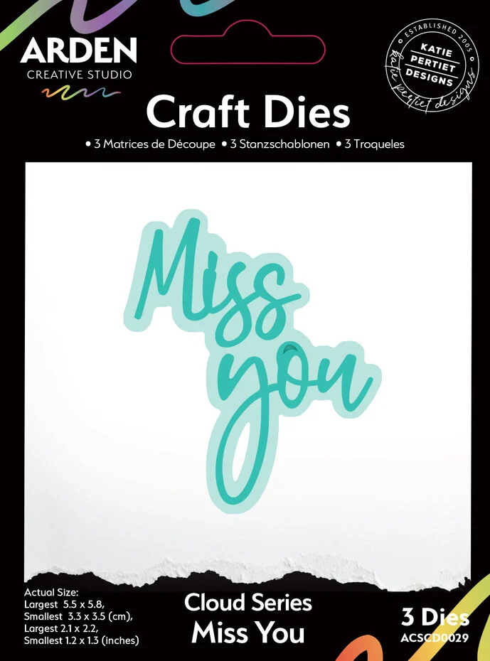Arden Creative Studio - Sentiment Cloud Series Craft Set Die Miss You