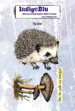 IndigoBlu - Spike A6 Red Rubber Stamp