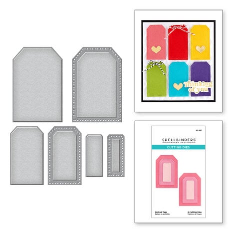 Spellbinder - Dotted Tags Etched Dies