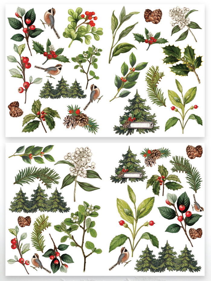 Arden Creative Studio - Christmas Cheer Laser Cuts Foliage (42pcs) by Katie Pertiet