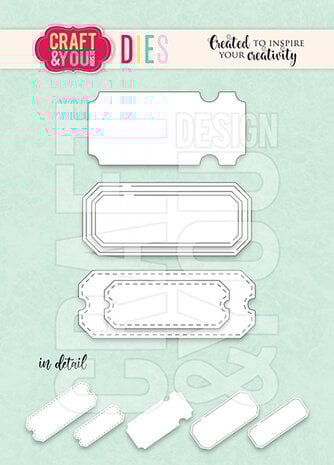 Craft & You Design - Tickets Set Dies 