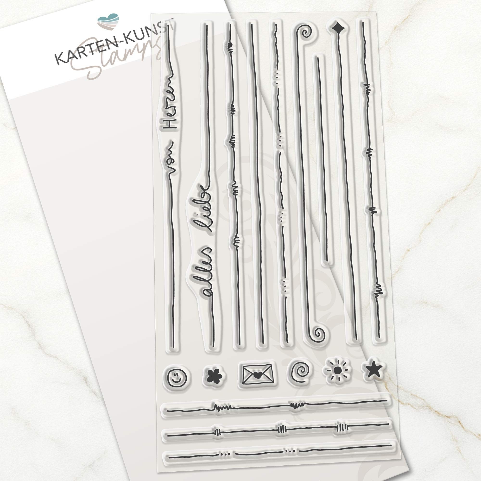 Karten-Kunst Clear Stamps GROSS KK-0281 - Rahmenkombinationen