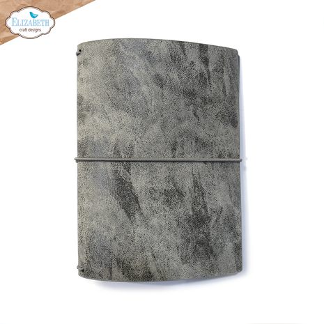 Elizabeth Craft Designs - Mr. & Mrs. Art Journal Stonewashed Grey Passport XL Elizabeth Craft Designs - Mr. & Mrs. Art Journal Stonewashed Grey Passport XL