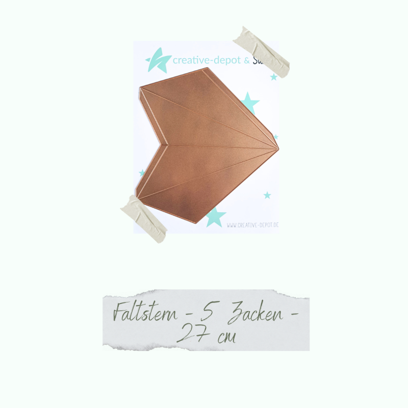 Creative Depot - Die - Faltstern - 5 Zacken - 27 cm  Creative Depot - Die - Faltstern - 5 Zacken - 27 cm