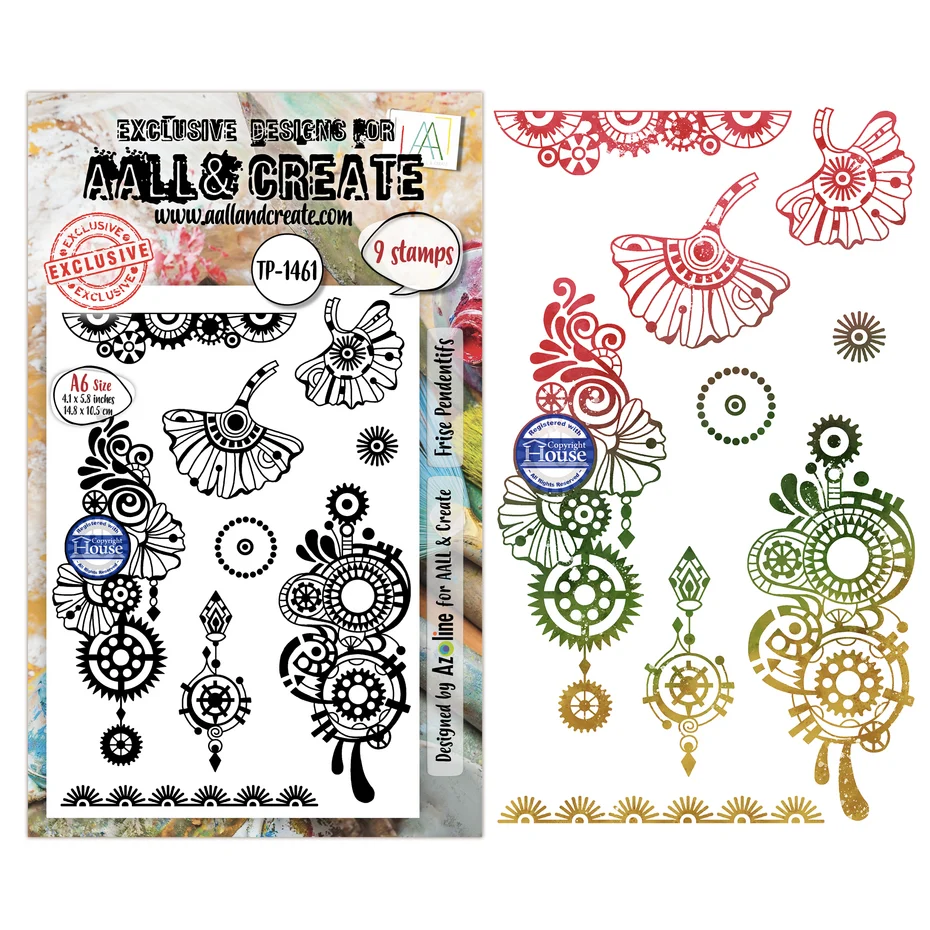 AALL & Create - Cercle De Couleurs A6 Stamp Sets Frise Pendentifs by Azoline