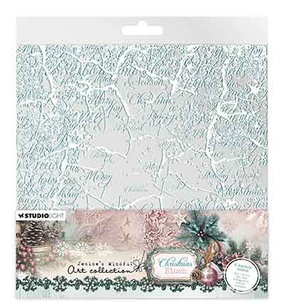 Studio Light - Acetate Sheets White & Vintage mint Christmas Blush nr. 20