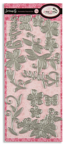 Dawn Bibby - Serenity Periwinkle Flourish Die DL Dawn Bibby - Serenity Periwinkle Flourish Die DL