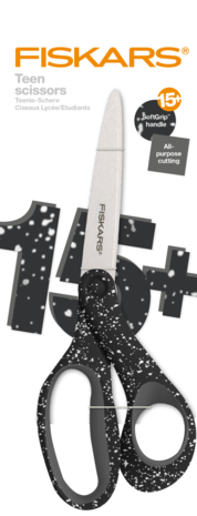 Fiskars - Scissors Teen +15 Speckled Black 20cm Fiskars - Scissors Teen +15 Speckled Black 20cm