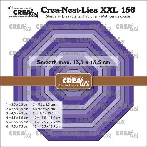 Crealies Crea-Nest-Lies XXL Achteck glatt