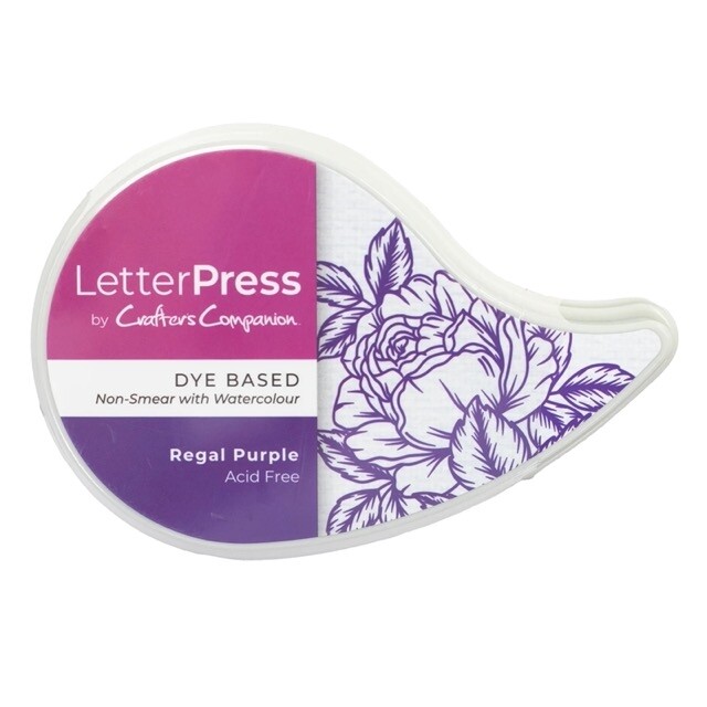 Gemini - LetterPress - Inkpad - Purple