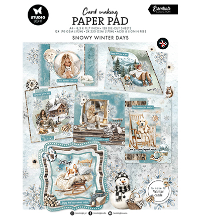 Studio Light - Card Making Pad - Snowy Winter days Essentials nr. 23